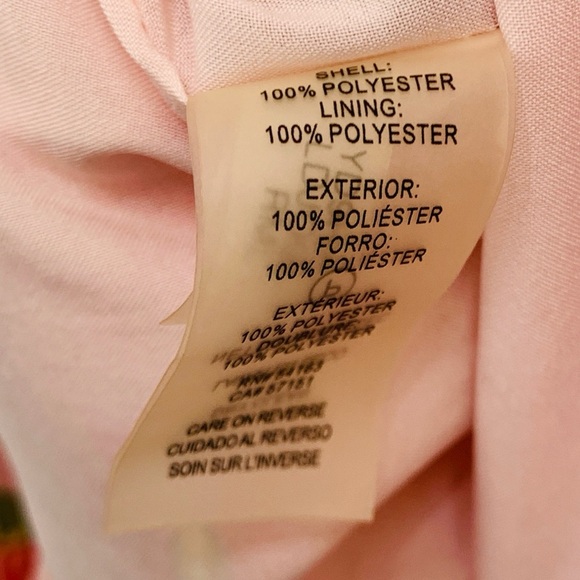 Karl Lagerfeld Dress Womens 6 Pink Floral Flowy Wedding Vacation Romantic Lined - Picture 9 of 10